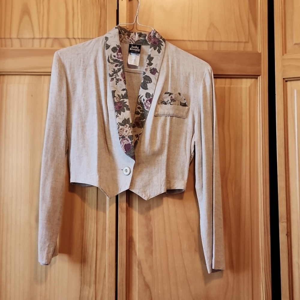 Women's cropped shirt jacket